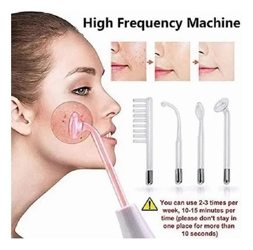 Facial Y Capilar Portátil De Alta Frecuencia Con 4