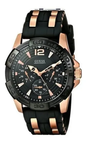 Reloj Guess Para Hombre U0668g5 De Cuarzo Color Negro De