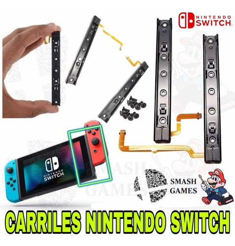 Carril Flex Nintendo Switch Joycon Nuevos, Riel Nintendo