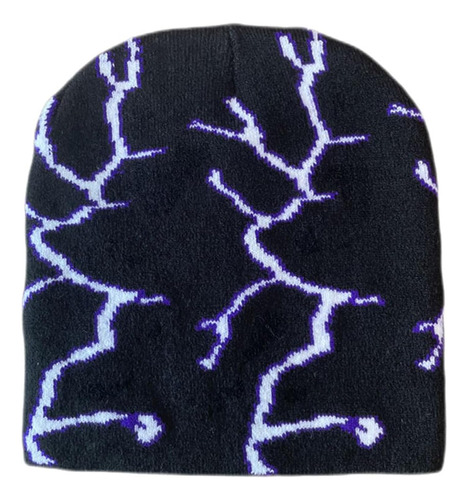 Lightning Beanie Punk Rock Skullies Gothic Hat Gorros Gorro