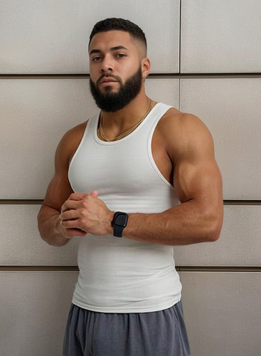 Camiseta Deportiva De Verano Para Hombre Cuello Redondo