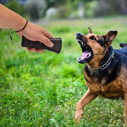New Repelente Electrónico De Perros De Largo Alcance Dual