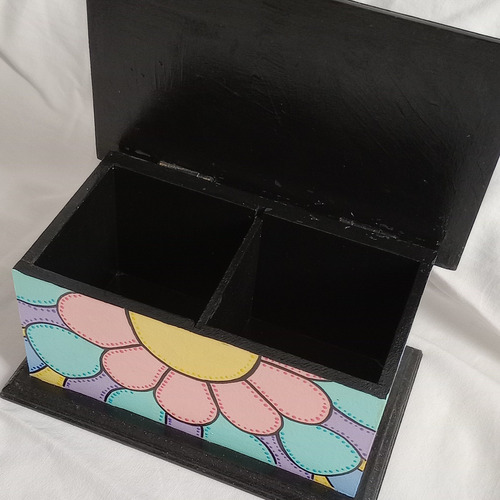 Caja De Té Alhajero Pintado A Mano Mandalas Varios