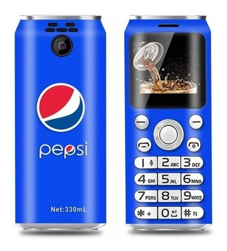 Mini Celular Pepsi Cola Doble Sim Bluetooth Curioso Lujo