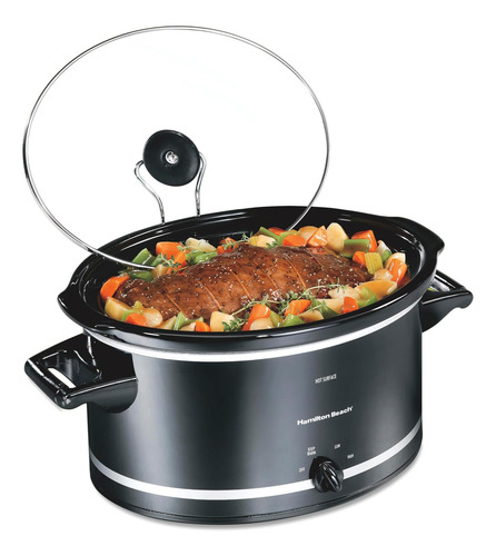 Olla De Cocción Lenta Hamilton Beach 8qt 3 Temp Negra