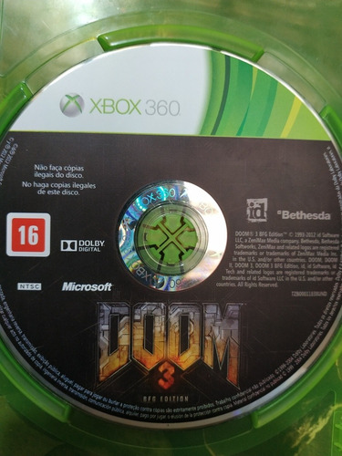 Doom 3 Bfg Edition Xbox 360 Midia Física Original P/entrega