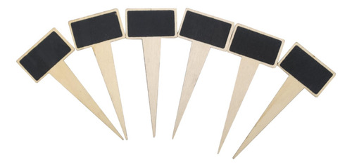 6x Mini Plantas Rotula Blackboards Flores Tags Sinais De