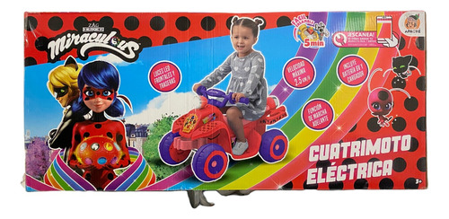 Carrito Cuatrimoto Miraculous Apache Electric 6v