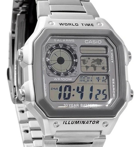 Reloj Hombre Casio Royale Ae-1200whd-7 Cronómetro Sumergible