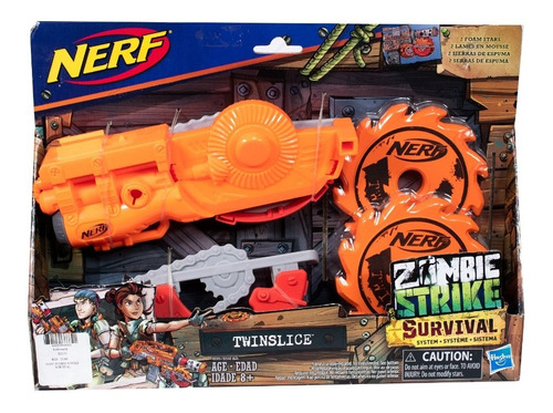 Accesorio Lanzador Nerf Zombie Strike Survival Con 2 Discos