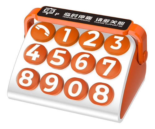 Placa De Número De Teléfono De Coche, Placa De Naranja
