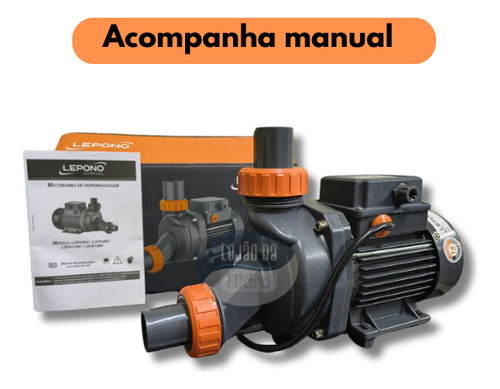 Bomba De Hidromassagem Lspa 600 Lepono De 1/2 Cv 220v P/ Spa