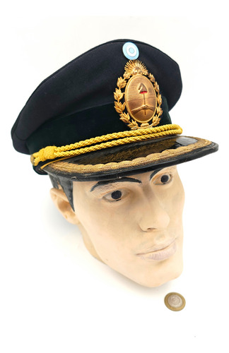 Sombrero Gorra Plato Ejercito Argentino 50s - Militaria (Usado)