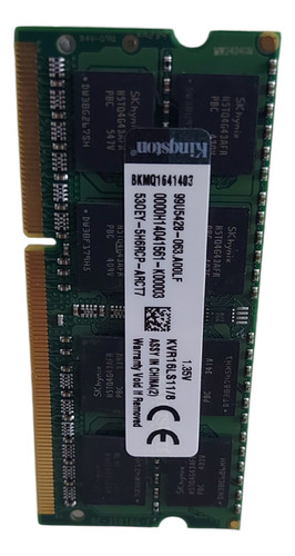 Memória Ram Notebook 8gb Ddr3 12.800 Pc3l 2rx8