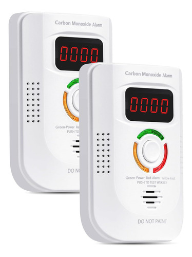 Detector De Monóxido De Carbono Con Enchufe De Ca, Alarma De