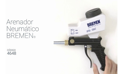 Pistola Arenadora Bremen Gravedad Neumatica 4648cuerpo Metal