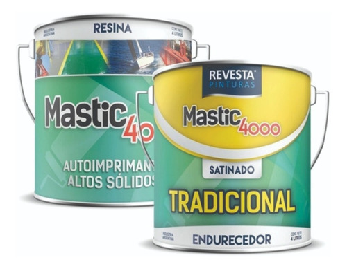 Mastic 4000 Revesta Pintura Epoxi Autoimprimante 4lt Nautica