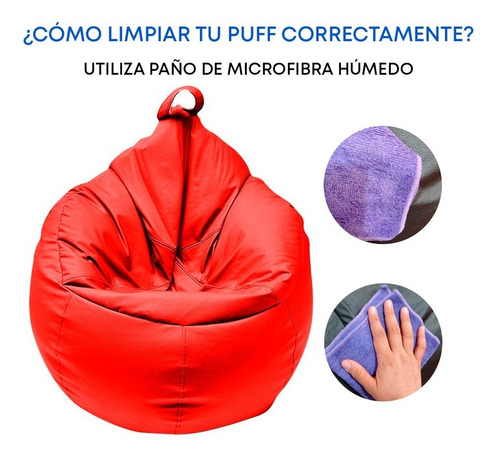 Sillones Puff,jumbo Tipo Oval+almohada Regalo,varios Colores