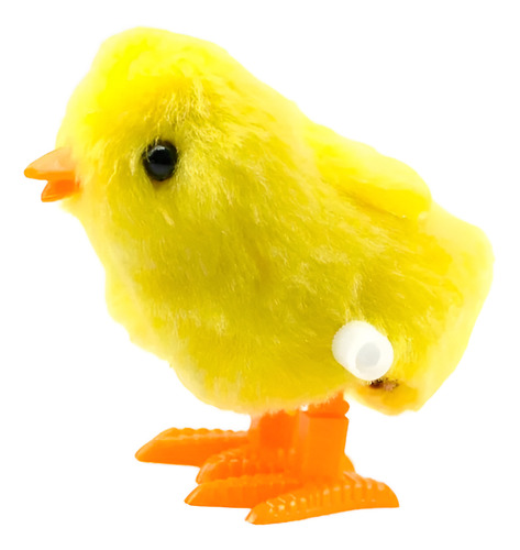 Pollito A Cuerda Saltarín Peluche Camina Salta Amarillo