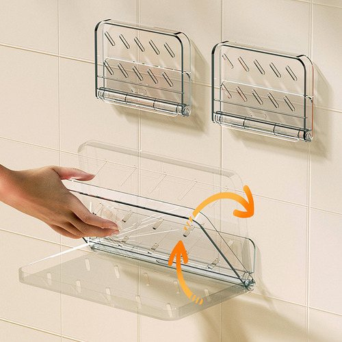 Estante Flotante De Acrílico Transparente En U, Plegable, Mo
