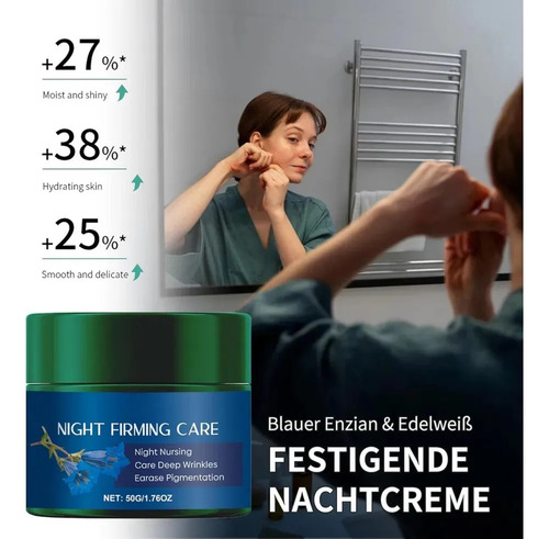 - Crema Fesichtcream Blauer Enzian, Cuidado Noturno Antiader