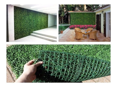 Imagen 1 de 6 de Enredadera Planta Artificial Similar Trebol Plancha 40x60cm