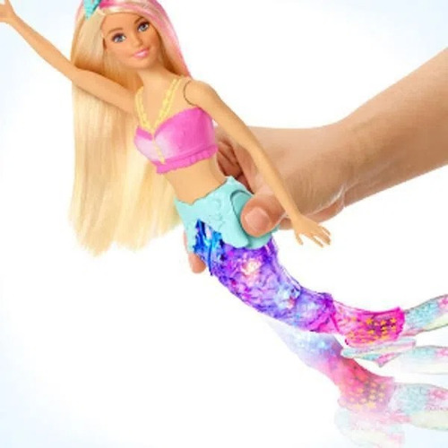 Barbie Sirena Luces Brillantes Mueve Cola Dreamtopia Origina