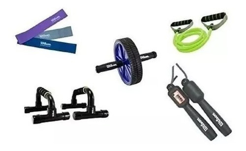 Combo Fuerza Y Resistencia Ligas, Cuerda, Rueda Abdomen