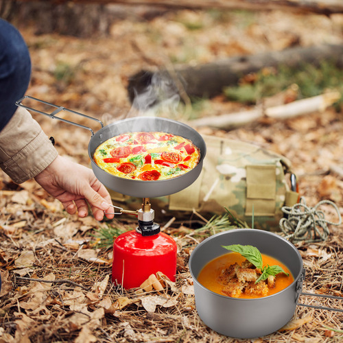 Juego De Utensilios De Cocina Con Mango Plegable Para Olla D