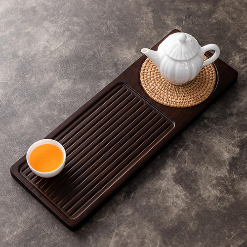 Bandeja De Chá De Bambu Chinês Para Jogo De Chá Noz S