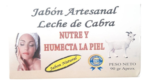 Jabón Artesanal Leche De Cabra (nutre Y Humecta La Piel)