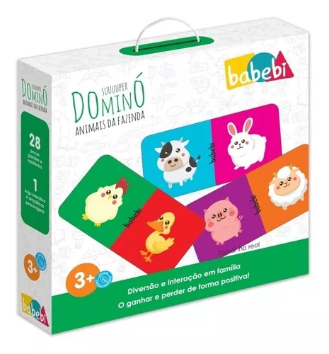 Juguete educativo para niños Domino Farm Animals durante 3 años