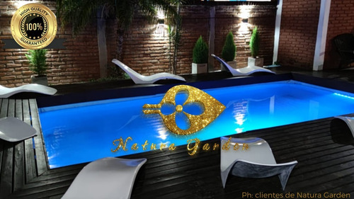 Imagen 8 de 9 de Kit Luz Barra Led Bluetooth Rgb 26w Pileta 3x6 55cm Premium
