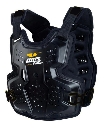 Pechera Motocross Enduro Elevate Negro / Amarillo Wirtz