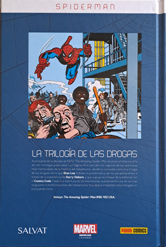 Cómic Marvel Spiderman: La Trilogía De Las Drogas Tomo N°3