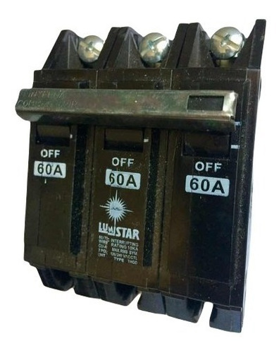 Breaker 3x60 Superficial Lumistar Garantia Tienda Nuevo