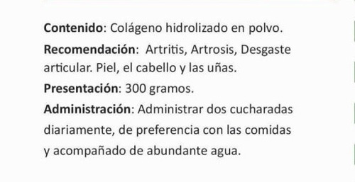 Colágeno Hidrolizado 300 gr FNL