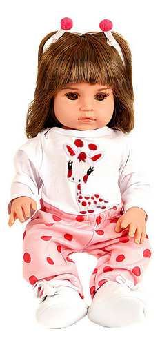 Boneca Reborn Bebê Real Realista Menina Nicole Girafinha Com