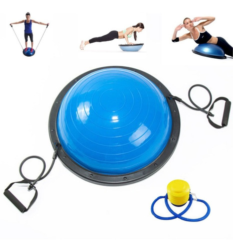 Pelota Bosu Equilibrio Ball 65 Cm + Ligas + Inflador