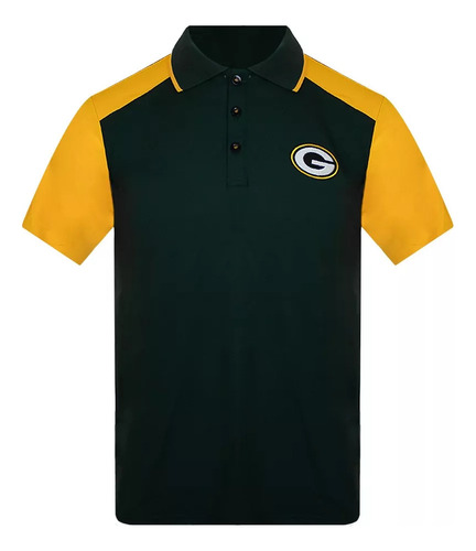 Playera Nfl Polo Hombre Cabellero Green Bay Packers Oficial