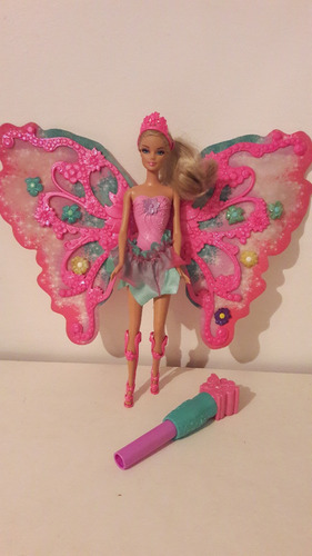 Muñeca Barbie Mariposa Hada Alas Magicas Original