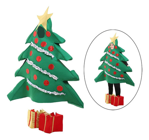 Aplicable A Disfraz De Árbol De Navidad Para Mujeres,