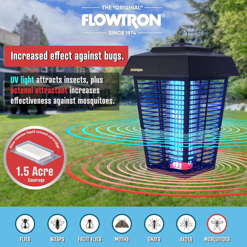 Compre Zapper Flowtron 80w 5600v 1,5 Acre De Cobertura Exter