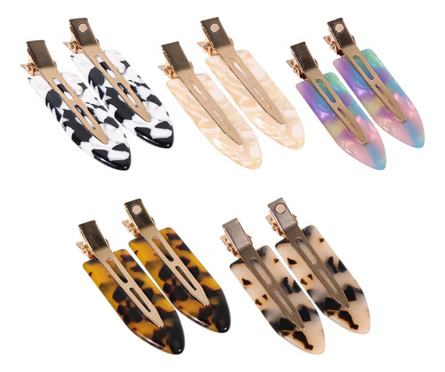 Pinzas Para El Cabello Magicsky, Acrílicas, Sin Pliegues, 10