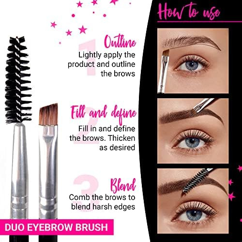 Dúo De Brochas Para Cejas De Keshima: Brocha Para Cejas En Á