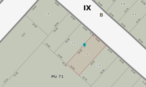 Imagen 2 de 4 de Lotes De 10 X 26 Sobre Calle 6 Bis E/ 602 Y 603