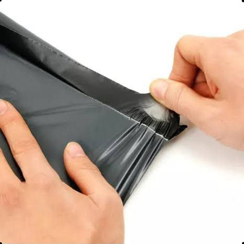 Envelope De Segurança Embalagem Resistente 19x25 Preto