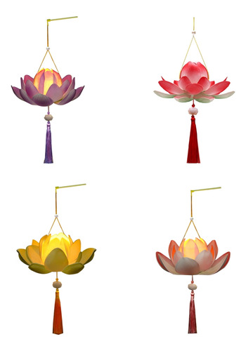 Blossom Flower Lanterns Light Lamp Party Glowing Lanterns Fo