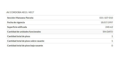 Imagen 7 de 8 de Lote.zona Córdoba Comercial: Baja Incidencia: Toma M2 Z/norte