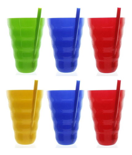 Flecha Sip-a-cup Plastico Construir Paja 22 Onza Variado